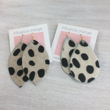 Hair On Leather Earrings