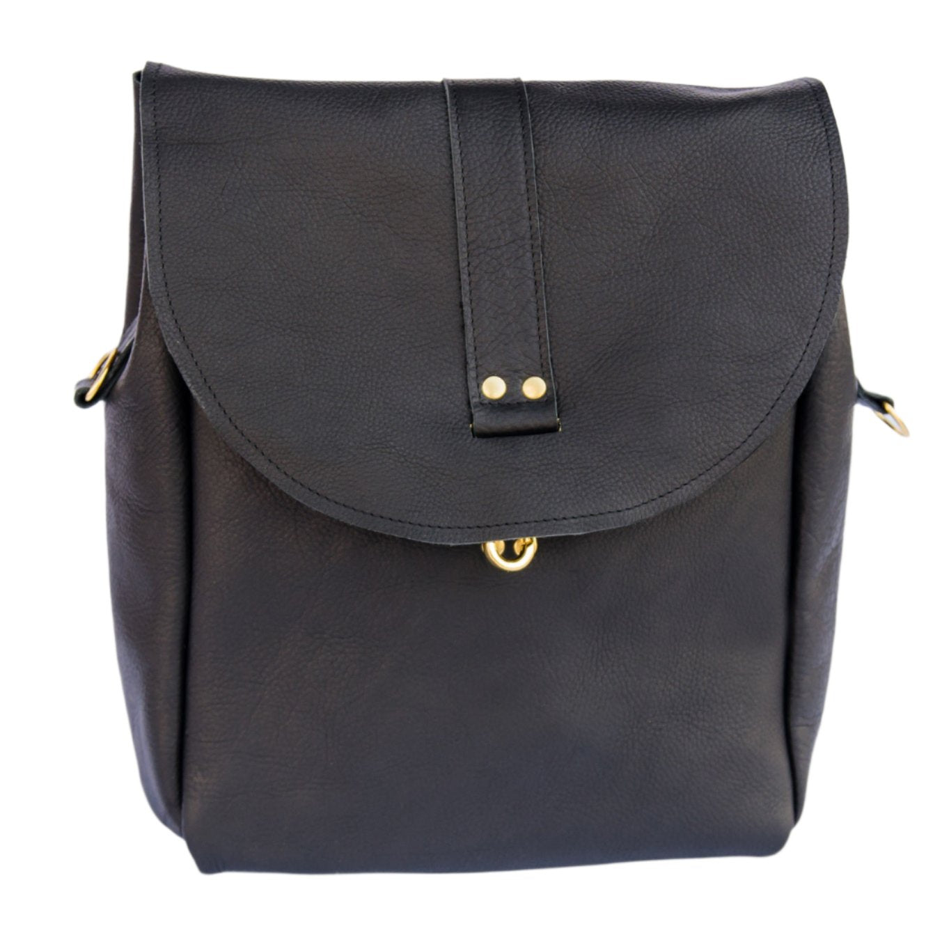 Black leather messenger bag women's 2025