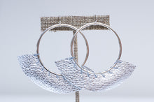 Hand Stitched Hoop Earrings