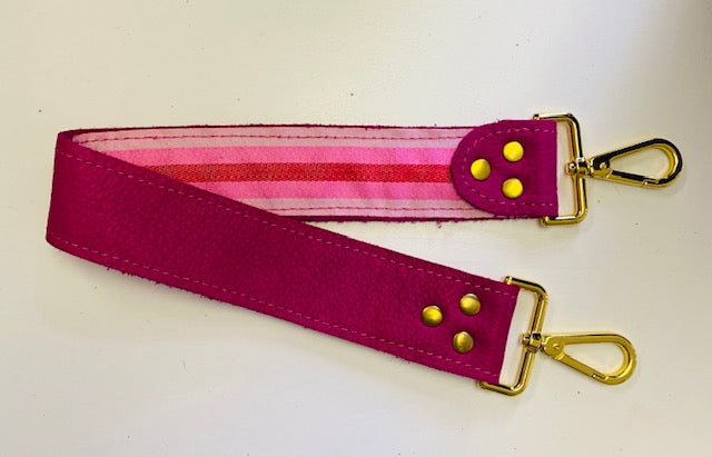 Pink Bison Shortie Leather Strap