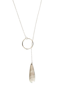 Gold or Silver Drop Lariat Necklace