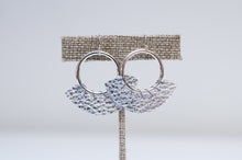Hand Stitched Hoop Earrings