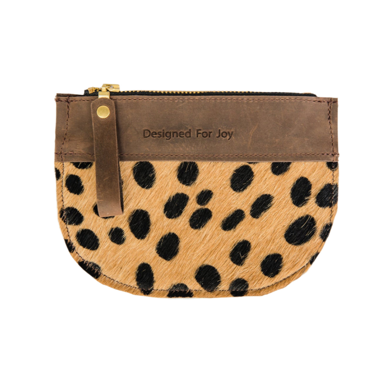 Hair On Zipper Coin Purse