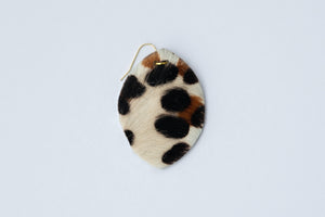 Hair On Leather Earrings