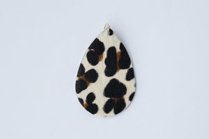 Hair On Leather Earrings