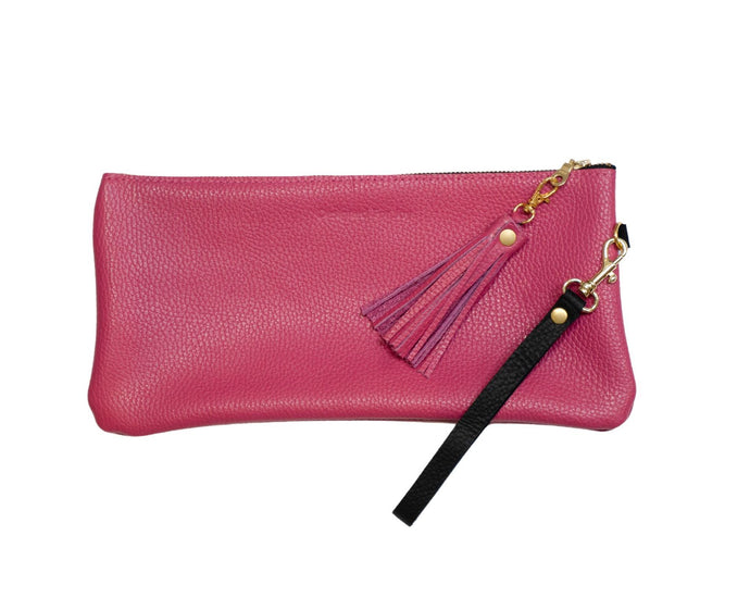 Tracy Clutch, Wristlet with Tassel
