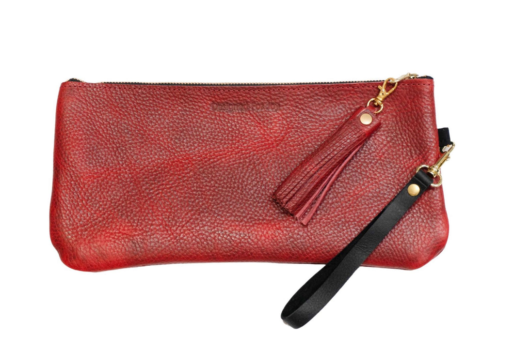 Tracy Clutch, Wristlet with Tassel